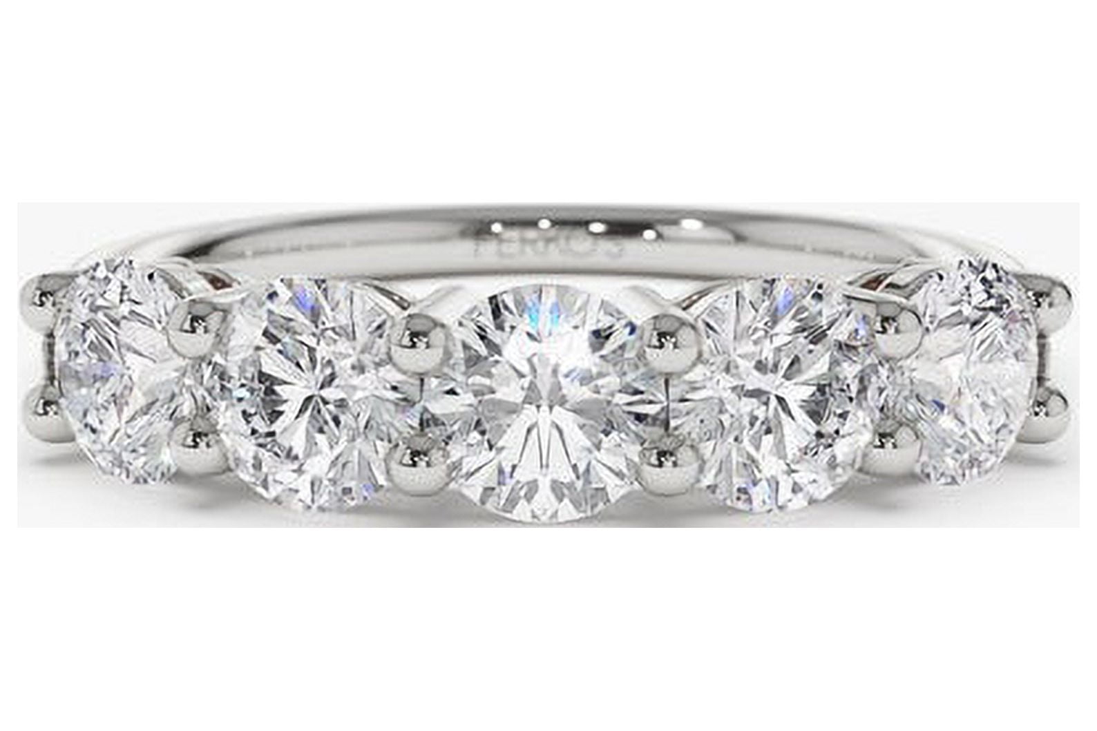 1.00 Ct Wonderful Round Natural Moissanite Diamond Engagement Bands For Her Fine 14K White Gold