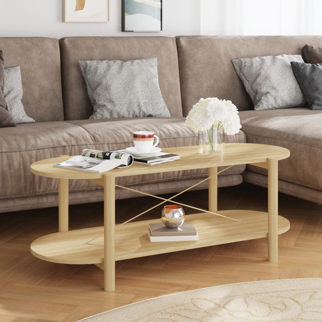 vidaXL Coffee Table Living Room End Table Accent Sofa Table Engineered Wood