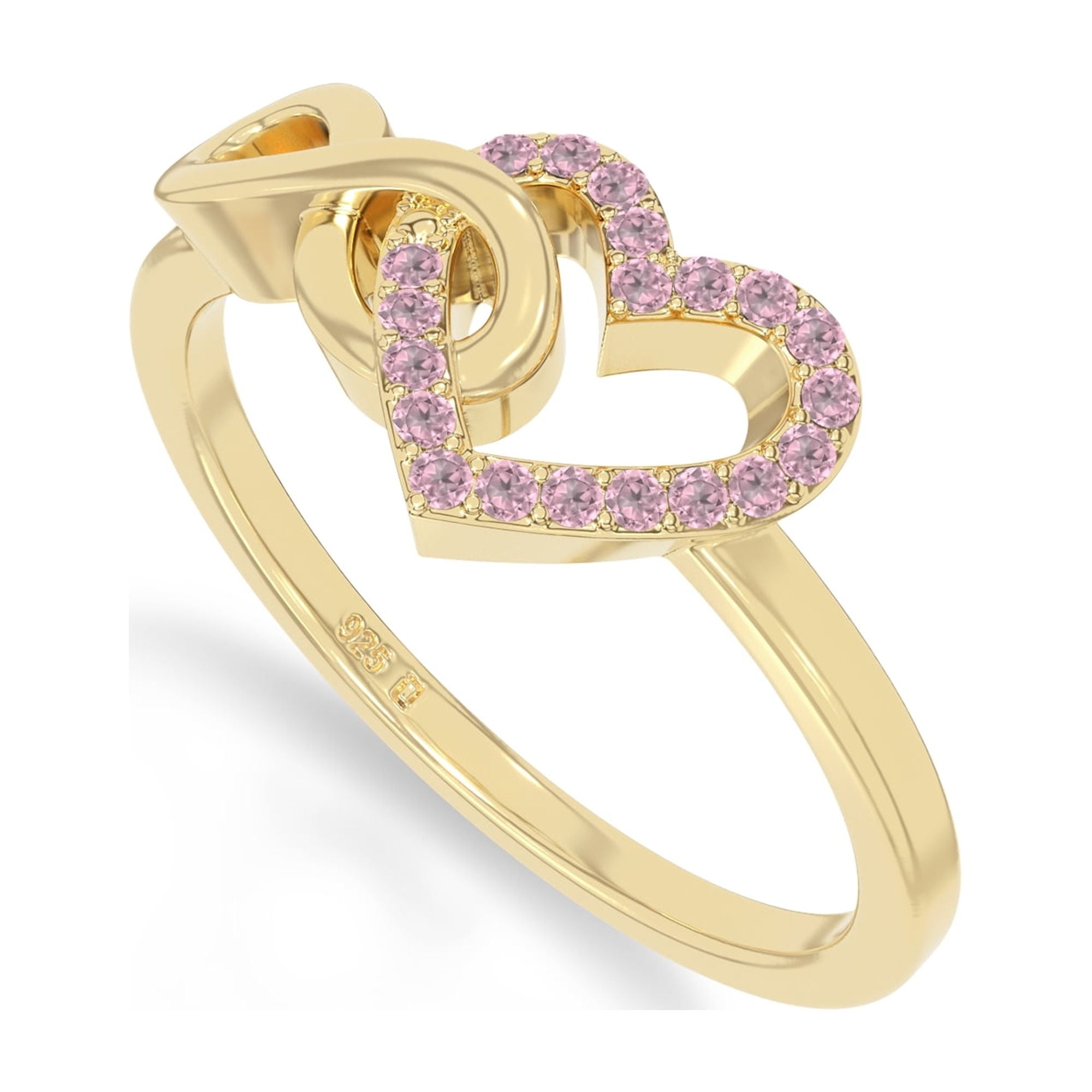 Natural Amethyst Infinity Heart Promise Ring for Women in Sterling Silver,February Birthstone Jewelry Gifts for Her Birthday,Wedding Anniversary,Christmas,Graduation,Party,Mothers Day,Valentines