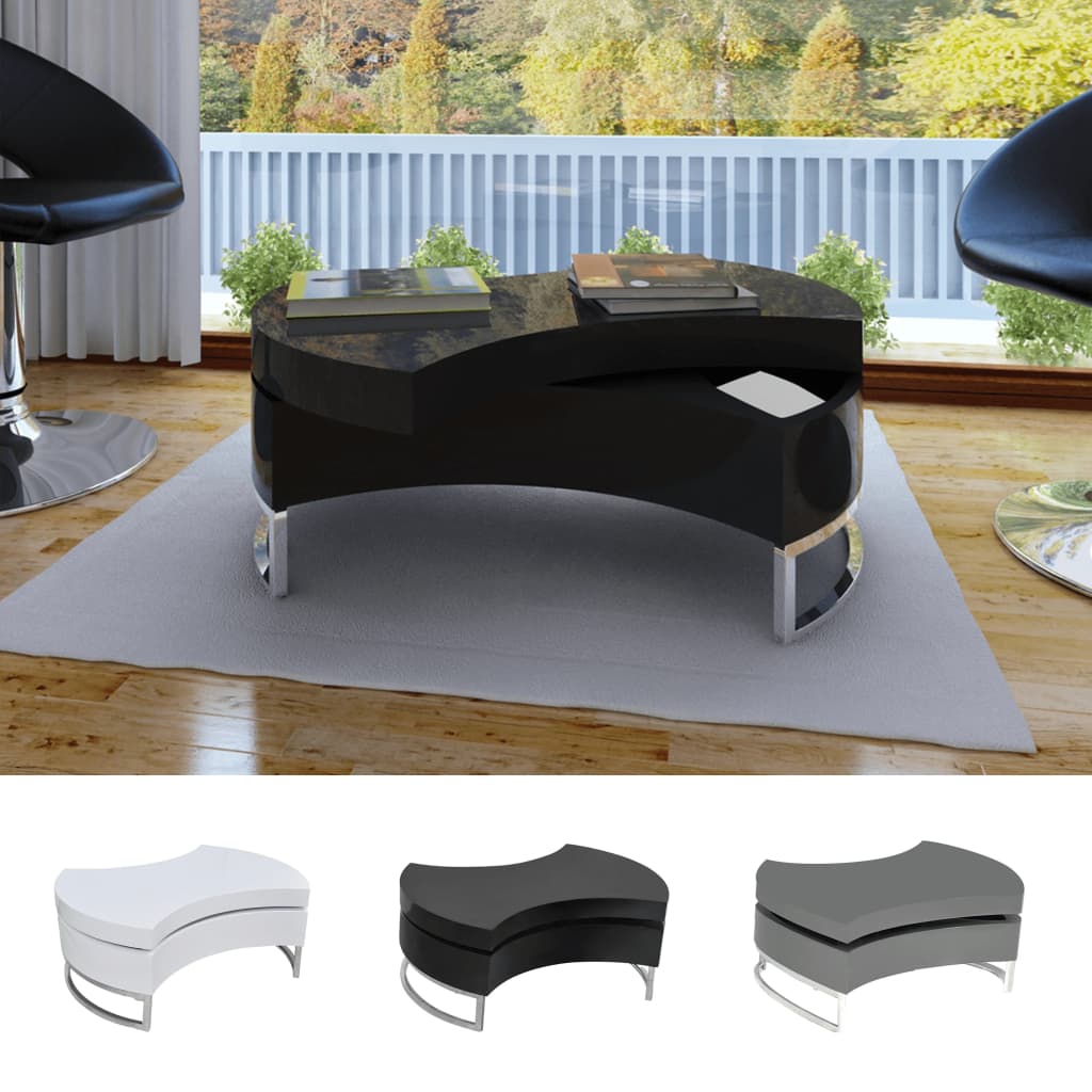 vidaXL Coffee Table Shape-Adjustable Side End Couch Storage Table Multi Colors